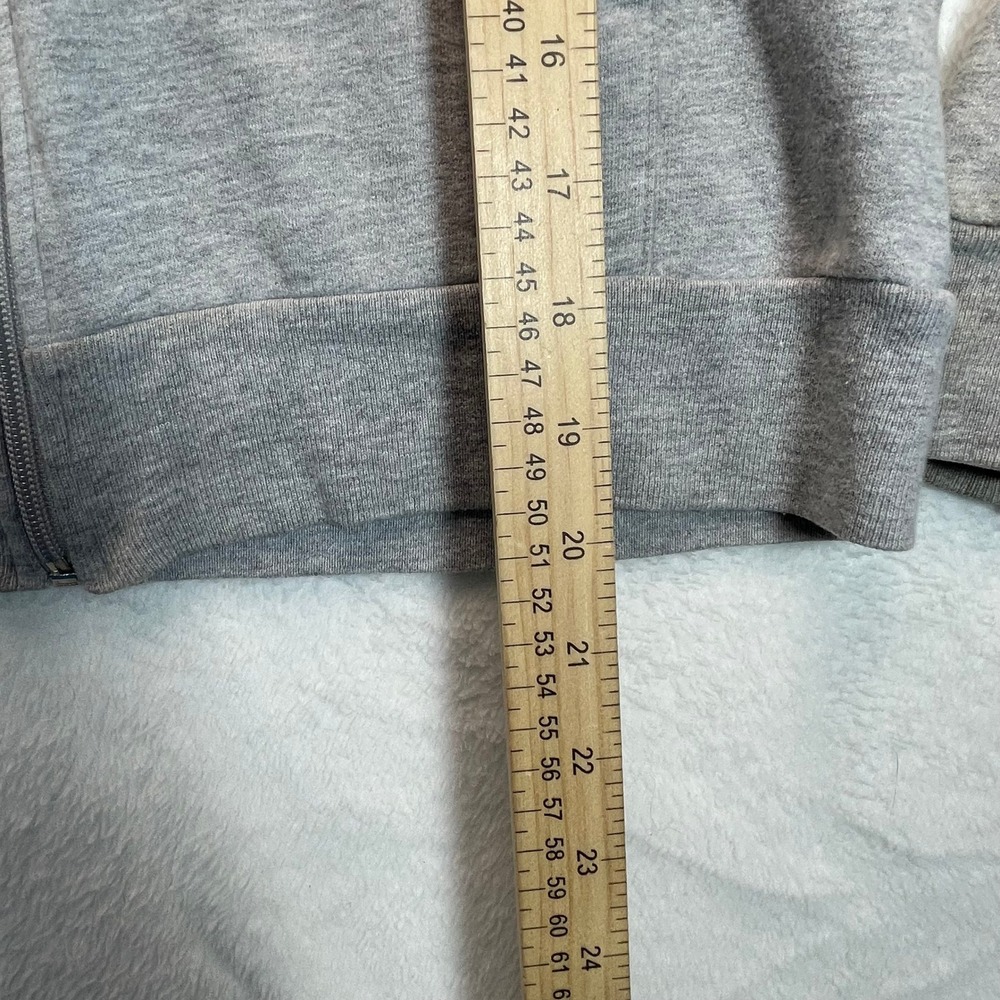 American Apparel Zip Hoodie Womens M Gray Rehoboth Beach Mermaid Surf Nautical - Picture 4 of 9